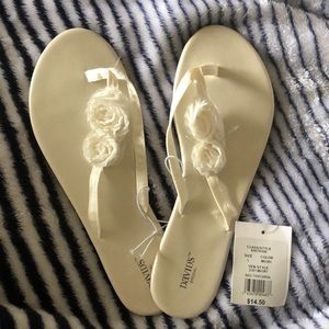 David’s bridal flip flops